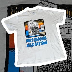 Vintage 90’s Post Rapture Milk Carton tee